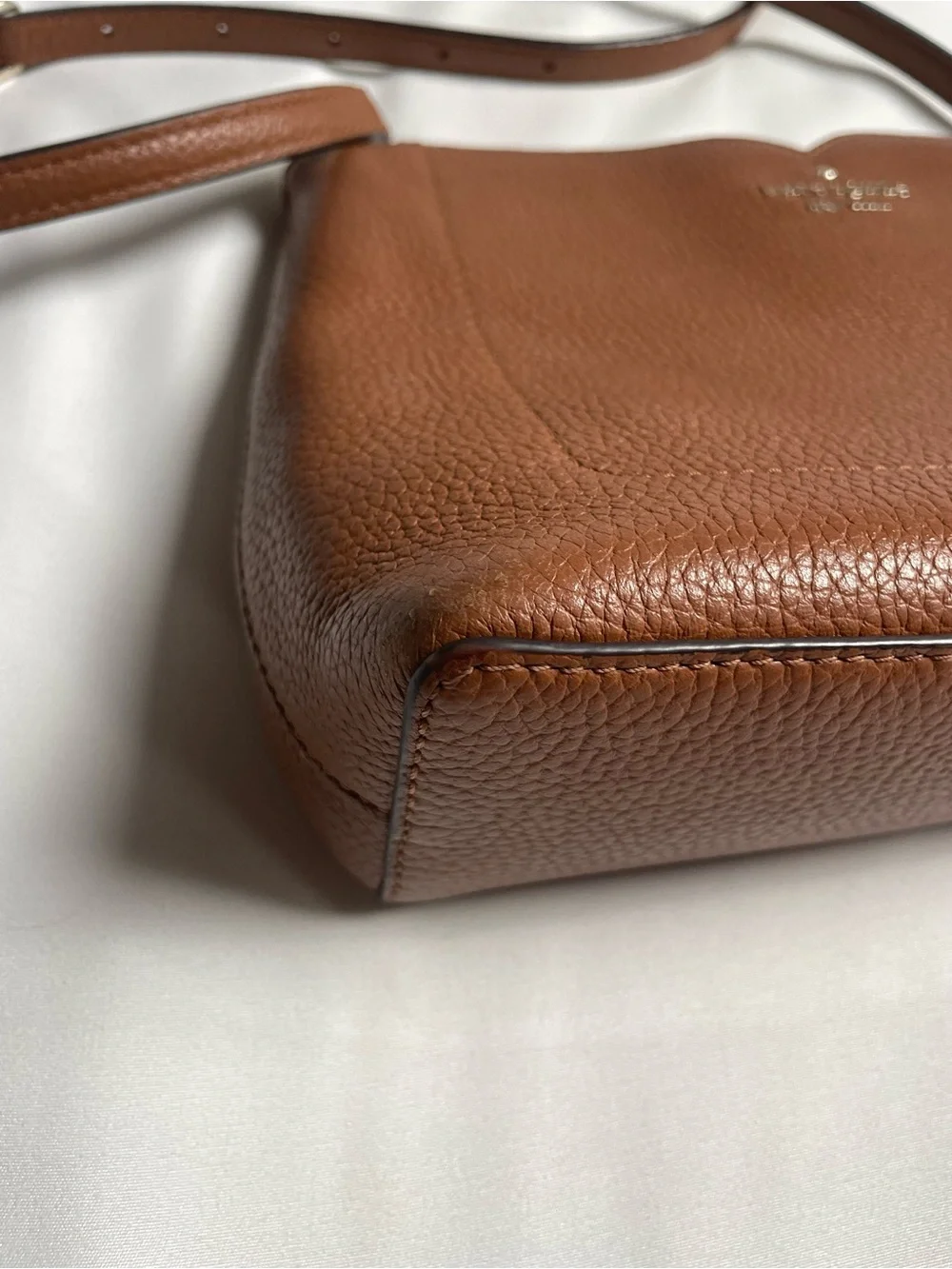 kate spade New York Pebbled Leather Crossbody Bag in Brown